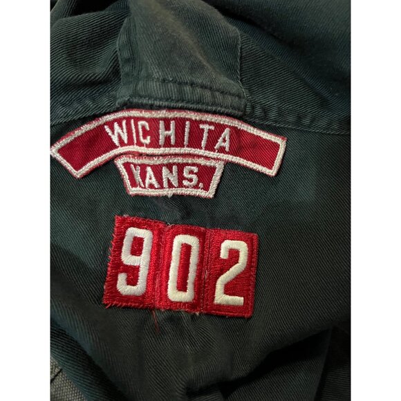 Vintage Boy Scouts Of America Shirt Green Button-Up With 1957 Patches Mens S? Ne - Picture 7 of 16